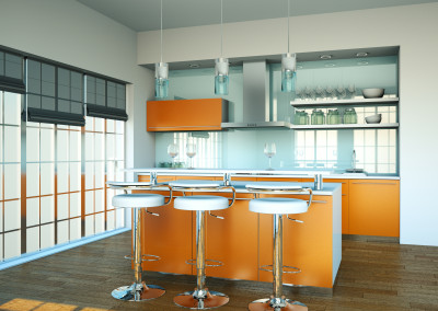 Küche orange